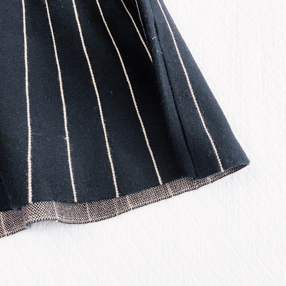 Max Studio White Striped Skater Circle Skirt SZM/L NWT - Picture 2 of 6